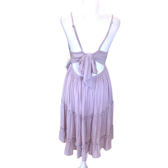 SOLD Daisy Shoppe San Clemente Lilac Lace Tie-Back Ruffle Dress size med Large - Picture 10 of 15